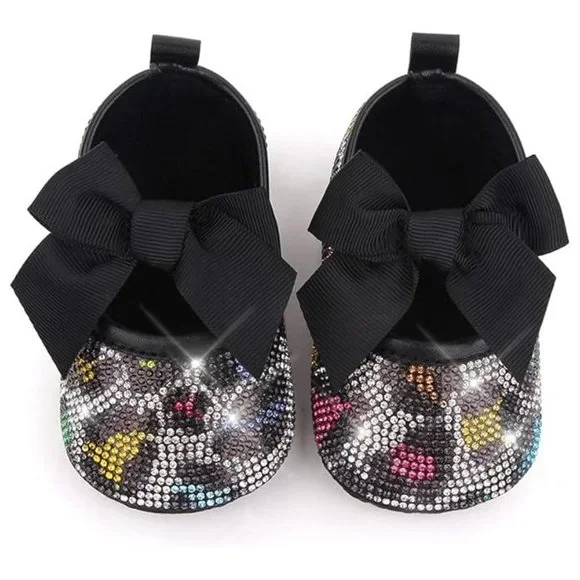 NWT Cute Sparkling Bling Swarovski Rhinestone Baby Girl Princess Shoes +… - Picture 9 of 16